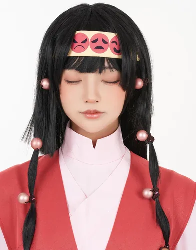 Miniatura 5 de haikyuu Disfraz de cazador para mujer con accesorios para el cabello, kimono, parte superior, falda, chaleco, disfraz para Halloween Comic Con