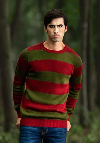 Miniatura 6 de Fun Costumes Striped Nightmare on Elm Street Freddy Adult Sweater