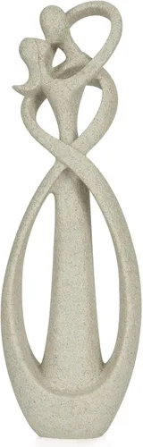 Miniatura 14 de Trycooling Estatua de los amantes de los besos, escultura abstracta, estatuas de resina para decoración del hogar, oficina, estante de escritorio