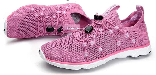Miniatura 8 de MOERDENG - Zapatos de agua de secado rápido para mujer ligeros para deportes al aire libre playa piscina ejercicio