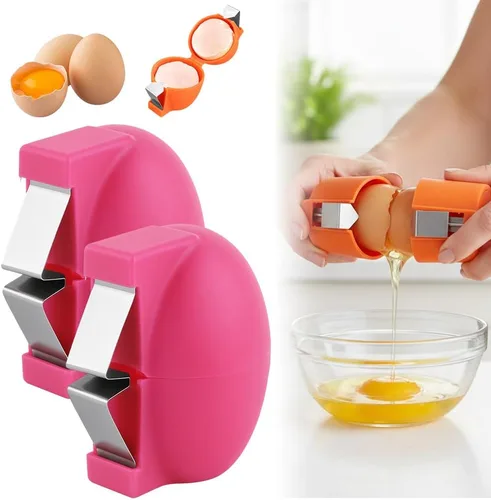 Miniatura 9 de Abridor de cáscaras de huevo, pelador de huevos mejorado 2026 para huevos duros, herramienta manual para galletas de huevos duros, cortador