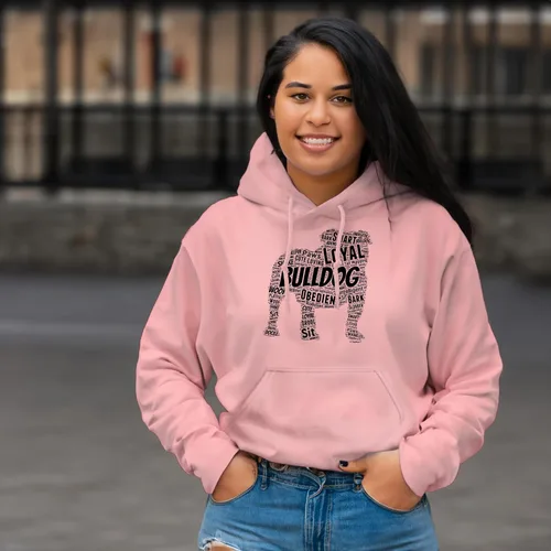 Miniatura 13 de ThisWear Sudadera con capucha con capucha de Bulldog Inglés Word Art Dog Puppy Owner Gift Hoodie