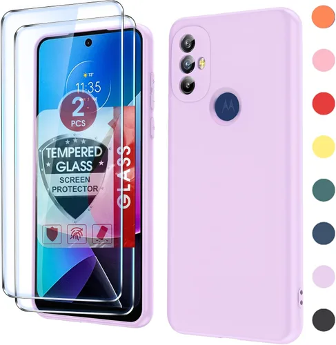 Miniatura 91 de LeYi Funda para Motorola Moto G Play 4G 2024: Funda para Moto G Play 4G 2024 con funda delgada y antiarañazos, silicona líquida a prueba de golpes