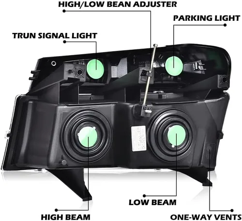 Miniatura 9 de CHEDA Conjunto de Faros Delanteros Faro Compatible con GMC Canyon/Chevy Colorado 2004-2012 Conjunto de Faros Luces de Parachoques