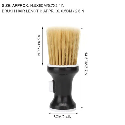 Miniatura 8 de Plumero de cuello, cepillo de peluquería suave para el cabello, plumero profesional para peluquería en polvo, almacenamiento de polvo, cepillo