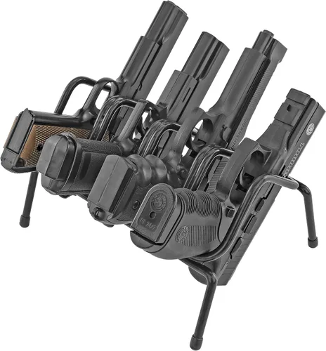 Miniatura 7 de BOOMSTICK Estante de montaje en pared para pistola con revestimiento de vinilo negro