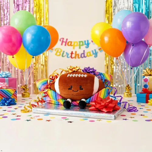 Miniatura 3 de YUDONG Almohada de fútbol de peluche suave de 12 pulgadas - Adorable juguete de fútbol de peluche, divertido animal de peluche esférico, linda