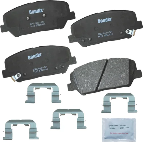 Miniatura 74 de Pastillas de freno delanteras cerámicas Bendix Priority1 CFC2302 para Hyundai Elantra 2021, Sonata 2022-2020, Kia K5 2023-2021