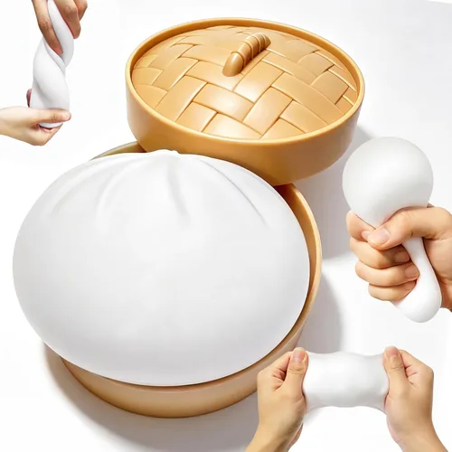 Miniatura 7 de Juguete sensorial misterioso y esponjoso, para aliviar el estrés y la ansiedad, para niños y adultos, lindo juguete para apretar, cesta de Pascua