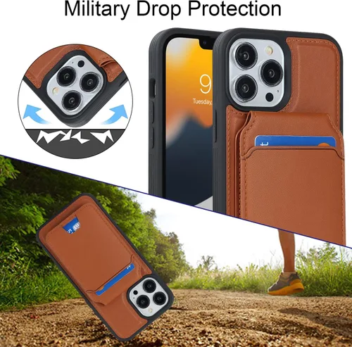 Miniatura 6 de Havaya Funda Cartera para iPhone 13 Pro Max e iPhone 12 Pro Max, Compatible con MagSafe 2 en 1, Desmontable Magnética con Portarjetas, Ranura