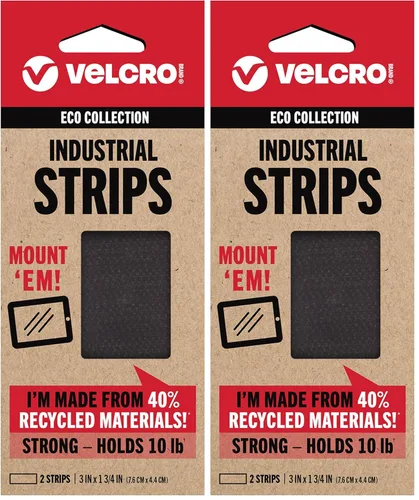 Miniatura 9 de Cintas VELCRO Brand ECO Collection, Cinta para Coser 36 pulgadas x 3/4 pulgadas, Materiales Sostenibles 70% Reciclados, Duraderos y Lavables, Negro