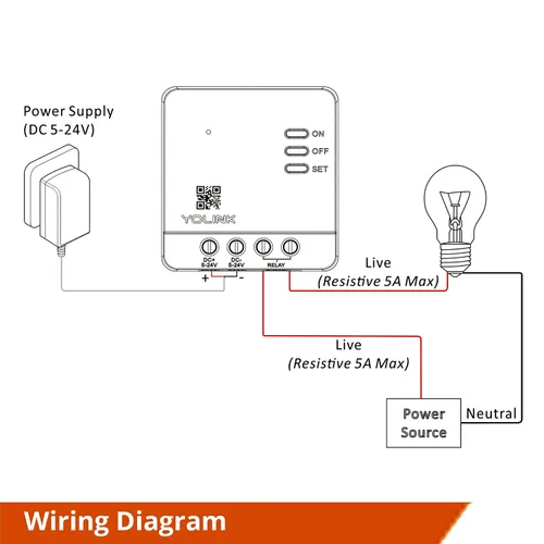 Miniatura 8 de YoLink Relé, interruptor inteligente, relé inteligente YoLink de 1/4 milla de alcance súper largo compatible con Alexa, Google e IFTTT, máx. 5
