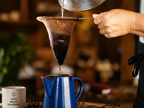 Miniatura 4 de Filtro para café y té. Filtro de café de tela de franela. Hecho a mano de algodón virgen. Filtro fácil de usar hecho para aquellos que disfrutan