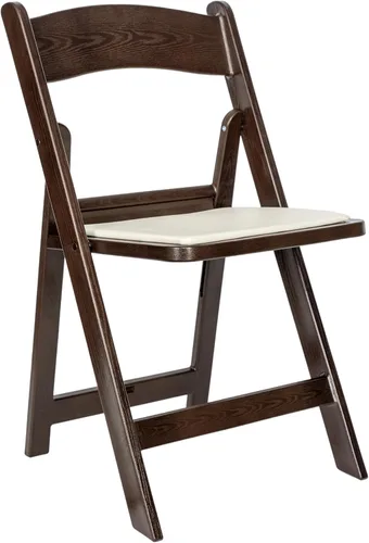 Miniatura 25 de Flash Furniture Hercules Tucker - Silla plegable de resina negra comercial, ligera, asiento extraíble acolchado de vinilo, para uso en interiores