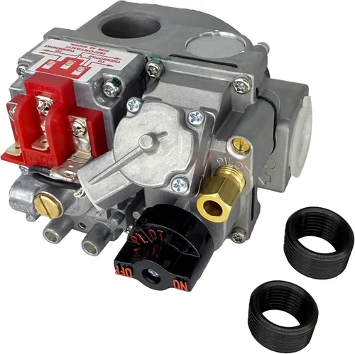 Miniatura 4 de Válvula de gas Millivolt Durablow 710-502, reemplazo de chimenea certificado CSA de 70,000 BTU para Robertshaw 7000MVRLC, Johnson, Majestic, Empire