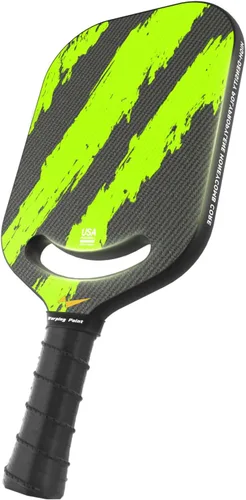 Warping Point Ascent Pickleball Paletas | Raqueta de pickleball de fibra de carbono con garganta aerodinámica | Superficie de grano texturizada |