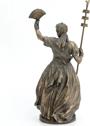 Miniatura 3 de UNICORN STUDIO - Escultura de 12 pulgadas con acabado de bronce de resina fundida en frío Orisha Santeria Yoruba