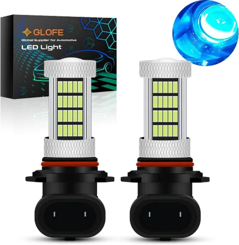 Miniatura 11 de Bombillas LED de alta potencia de 92 SMD 10000 K azul profundo 9005 9006 9145 9140 H10 Foco antiniebla súper brillante o luces de conducción diurna