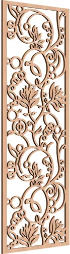 Miniatura 39 de 9 3/8"W x 24 3/8"H x 1/4"T Caspio Decorativos Paneles De Pared De Madera De Calado, Roble Rojo rojo (Red Oak)