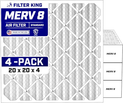 Miniatura 99 de Filter King Filtro de aire 6x6x1 Paquete de 4 Filtros plisados MERV 8 HVAC para horno A/C Fabricado en Estados Unidos Tamaño real: 5.5 x 5.5