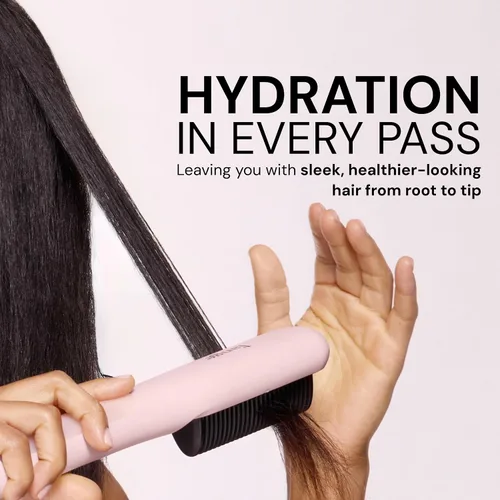 Miniatura 4 de L'ANGE HAIR SteamSmooth - Peine alisador de vapor Cepillo de vapor con infusión de aceite de coco para resultados elegantes y brillantes Control