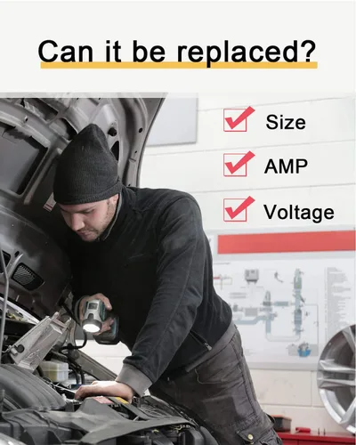 Miniatura 4 de Riseuvo 50 piezas fusibles estándar de 7.5A para automóvil - fusibles automotrices de 7.5 AMP (ATO/APR/ATS), fusible de cuchilla de 32V (12/24V)