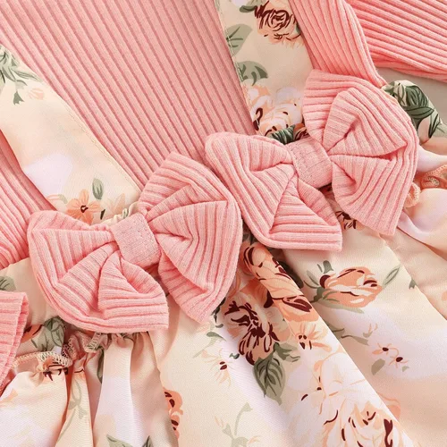 Miniatura 5 de Mubineo Ropa de primavera y otoño para bebé niña, traje de manga larga con encaje floral