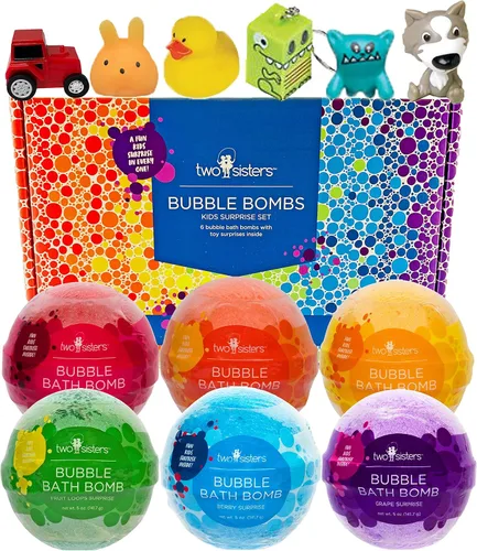 Miniatura 15 de Bombas de baño TNT Creeper para niños con juguetes sorpresa en el interior (paquete de 6) – Grandes bombas de burbujas explosivas para niños y niñas