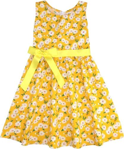 Miniatura 7 de Vestido de verano para niña, de algodón, con diseño floral