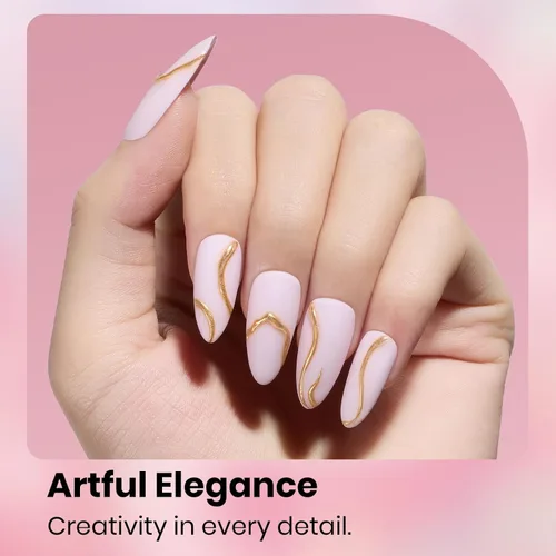 Miniatura 4 de Beetles - Esmalte de uñas de gel rosa claro, 0.5 fl oz, color rosa bebé, esmalte de gel que se absorbe con luz UV LED, arte de uñas de verano, salón