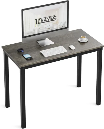 Miniatura 11 de Escritorio Teraves para computadora o mesa de comedor Roble negro