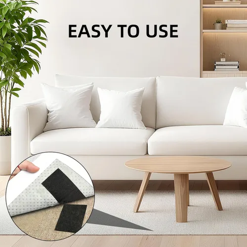 Miniatura 3 de Cinta autoadhesiva de velcro de 3M, 2" x 6.1 m de largo, 9448A, cinta adhesiva con parte posterior entrelazada, sujetador de tela de nylon de Blanco