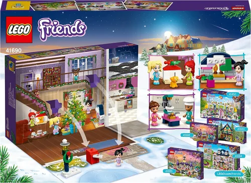 Miniatura 7 de LEGO® Calendario de Adviento de Friends 41690 Kit de construcción; cuenta regresiva de Navidad para niños creativos