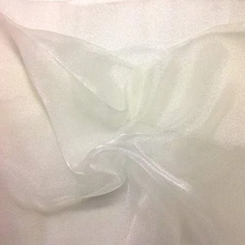 Miniatura 11 de Valentina Textile Inc, Tela de organza transparente brillante para moda, manualidades, decoración, 60 pulgadas de ancho (1 yarda, aguamarina)