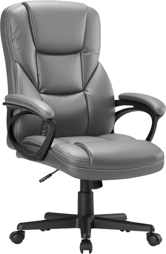 Miniatura 8 de Shahoo Ergonomic Office Chair Executive Adjustable Desk Chair with Flip-up Armrests PU Leather Swivel Computer Chair for Home Office Gaming, Lumbar