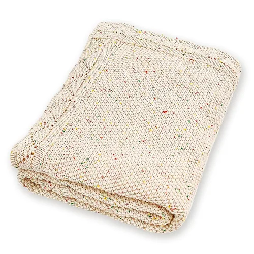 Miniatura 9 de YOYI YOYI Manta de punto para bebé, mantas de algodón orgánico para bebé, mantas de punto trenzado neutro suaves para niñas y niños, color verde, 40