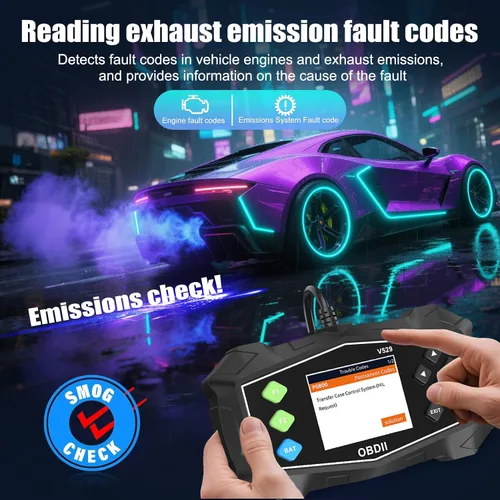 Miniatura 5 de Escáner OBD2 Lector de código de diagnóstico, luz de motor OBD II automotriz, probador de batería, modo 6, modo 8 y preparación I/M, herramienta