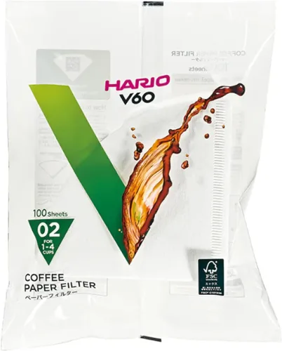 Miniatura 15 de Hario V60 - Filtro de café de papel, tamaño 01, blanco, caja de 40 unidades (paquete de 3)