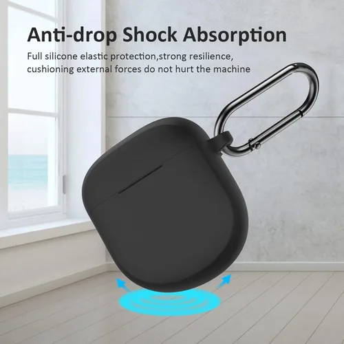 Miniatura 3 de LEFXMOPHY Funda para auriculares Bose QuietComfort II 2022/QuietComfort Ultra (2023), funda protectora de silicona (negro)
