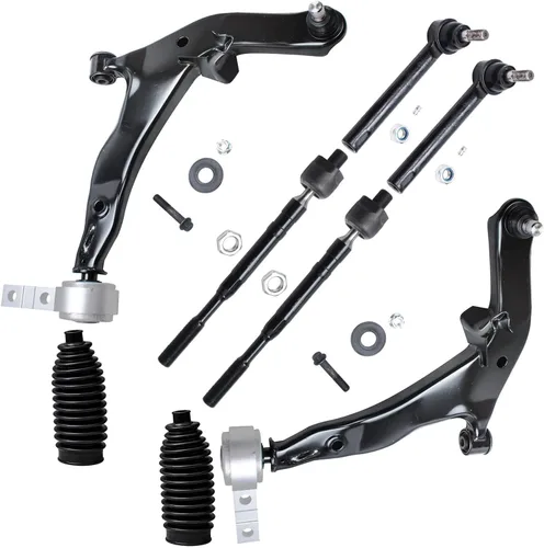 Miniatura 62 de Detroit Axle - Kit de brazos de control de extremo delantero de 8 piezas para Dodge Dakota 00-04, Durango 00-03, 4 brazos de control superior e