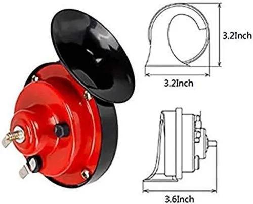 Miniatura 3 de 4 unidades de bocina de coche de 300 db 【paquete de 4】 12 V a prueba de agua, bocina doble, utilizada para camiones, trenes y barcos, caracoles 4