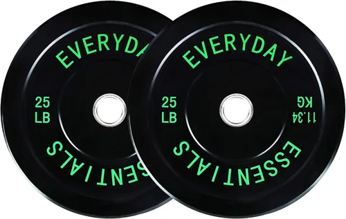 Miniatura 16 de Fitvids Placas de Tope Olímpicas de 2 Pulgadas, Placas de Peso Perfectas para Levantamiento de Pesas y Entrenamiento de Fuerza, Múltiples Pesos