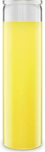 Miniatura 13 de Simply Soson - Velas de pilar blancas de 2x8 pulgadas de 7 días en vidrio, juego de 3, hasta 90 horas de tiempo de quemado, sin fragancia, velas