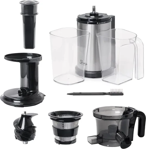Miniatura 7 de Shine Kitchen Co SJV-107-A - Exprimidor de masticación lenta de acero inoxidable
