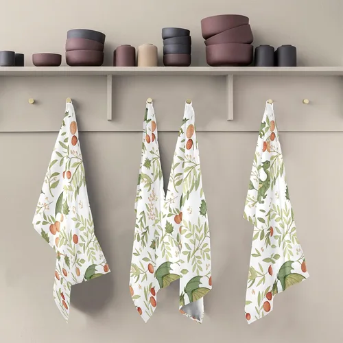 Miniatura 5 de Juego de 4 paños de cocina medievales con diseño de dragones medievales, ultra suaves, absorbentes, toallas de cocina, toallas de mano, paños