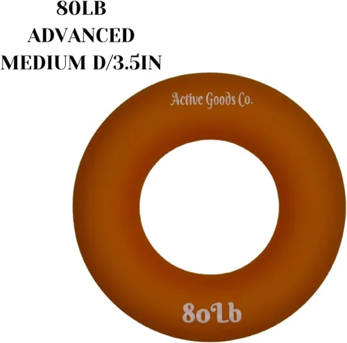 Miniatura 2 de ActiveGoodsCo - Anillo de silicona hecho para uso profesional. Niveles de resistencia progresiva de 10 libras-120 libras (8.8-121.3 lbs). Dos