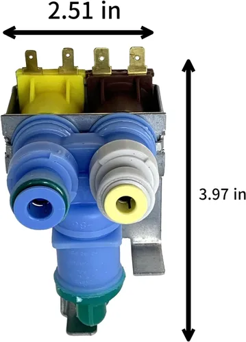Miniatura 3 de [WP12544124 Válvula OEM Mania] WP12544124 (IMV-124, K-77198) NUEVO Robertshaw producido para Whirlpool Refrigerador Válvula de Agua Repuesto Parte
