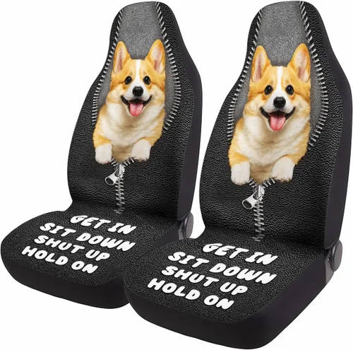 Miniatura 31 de GENANY Horror Nightmare Skellington - 2 fundas de asiento delantero para automóvil, camión, SUV, regalos de Navidad, funda de asiento de cubo