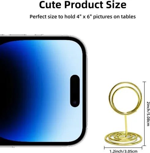 Miniatura 3 de Paquete de 30 soportes para tarjetas de mesa, soporte para tarjetas de fotos, clips de menú con nombres, soportes pequeños para letreros de mesa