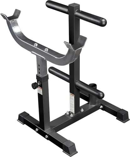 Valor Fitness Estación ajustable para rizos de pie, equipo de entrenamiento de brazo para gimnasio en casa para rizos de predicador con barra y